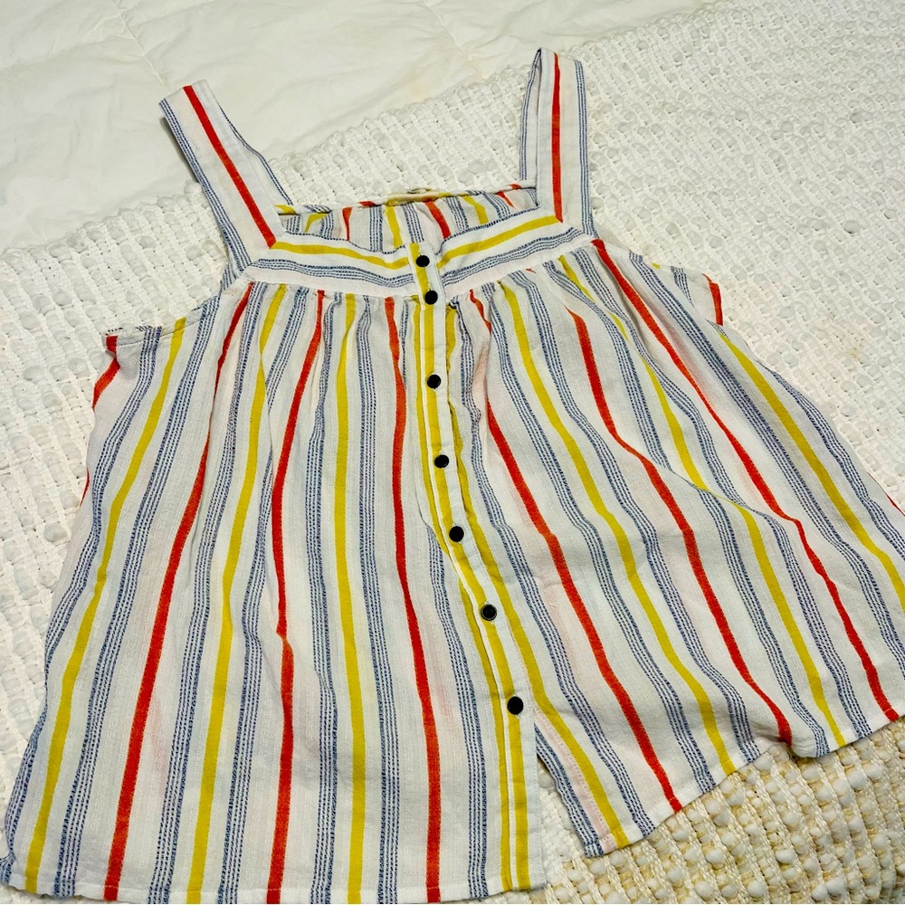 SALE!- XL STRIPED CROP TOP